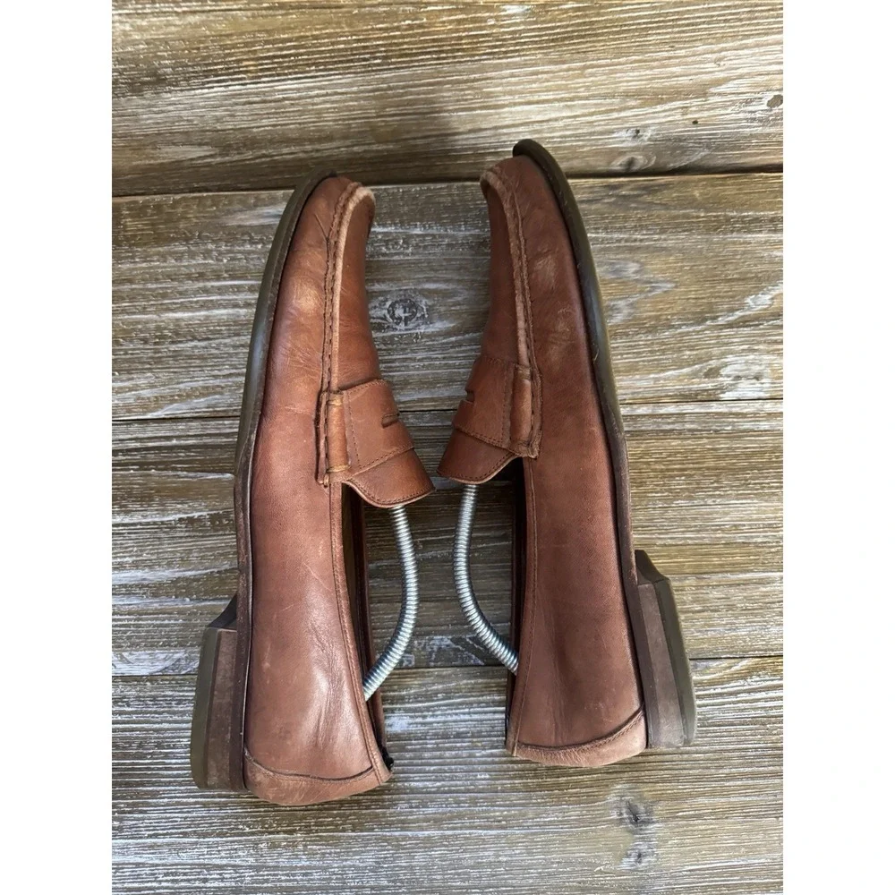 Cole Haan Grand OS Penny Loafer Shoes Mens Size 11.5 M Brown‎ Leather C22771
